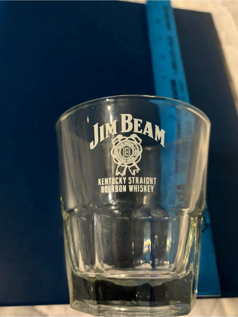 Jim Beam Branded Clear Whiskey Glasses - Set of 2